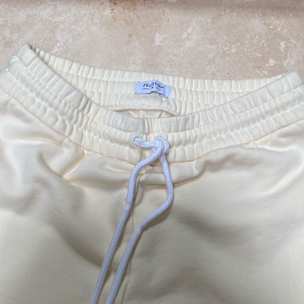 Peloton joggers. Size M . Worn once .Vanilla color